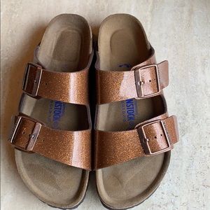 Birkenstock bronze glitter Arizona